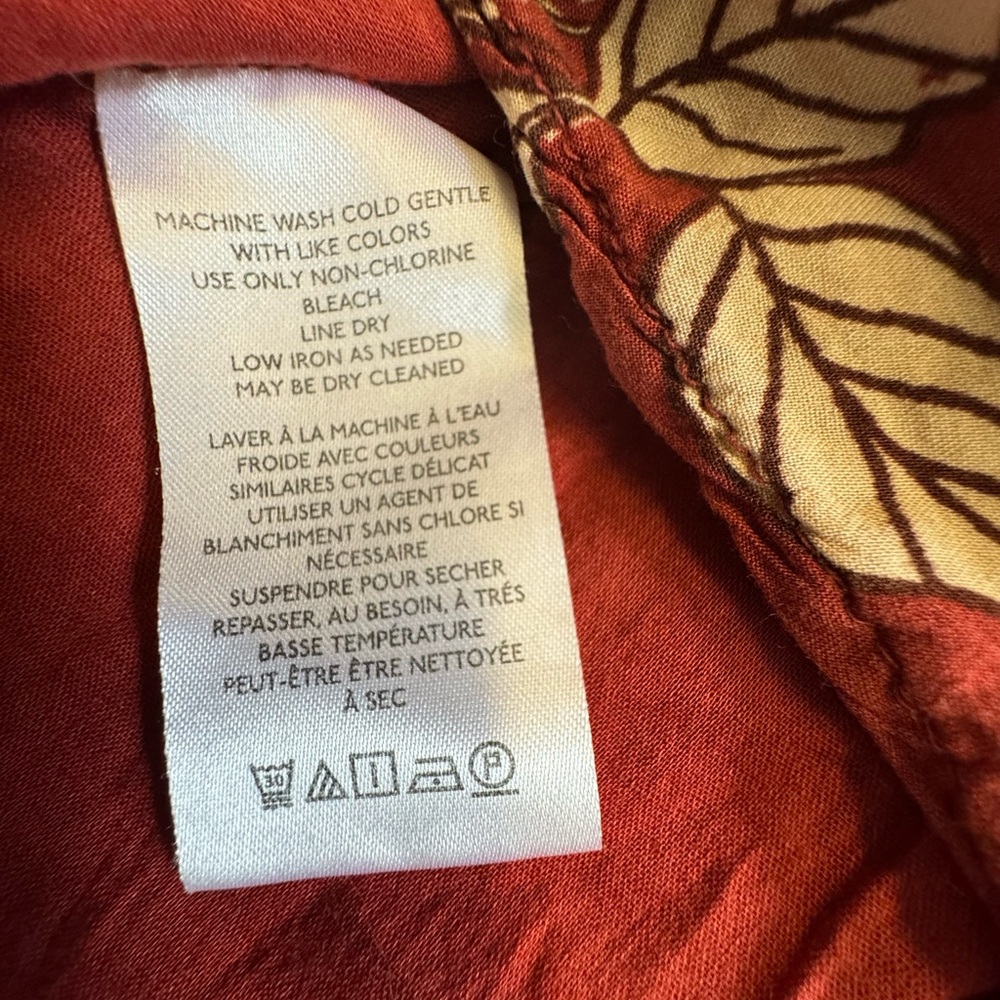 Free People Tilda Rusty Red and cream maxi wrap dress with lace trim.Deep-v. L - Picture 10 of 12